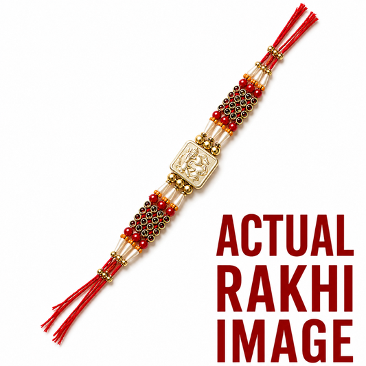 Ganesha Ivory Premium Designer Rakhi