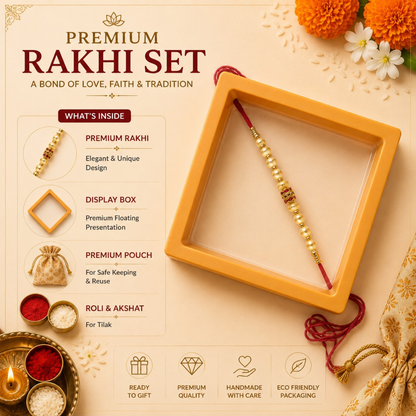 Golden Pearl Premium Rakhi