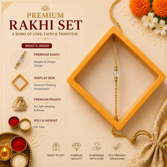 Crystal Minimal Premium Rakhi