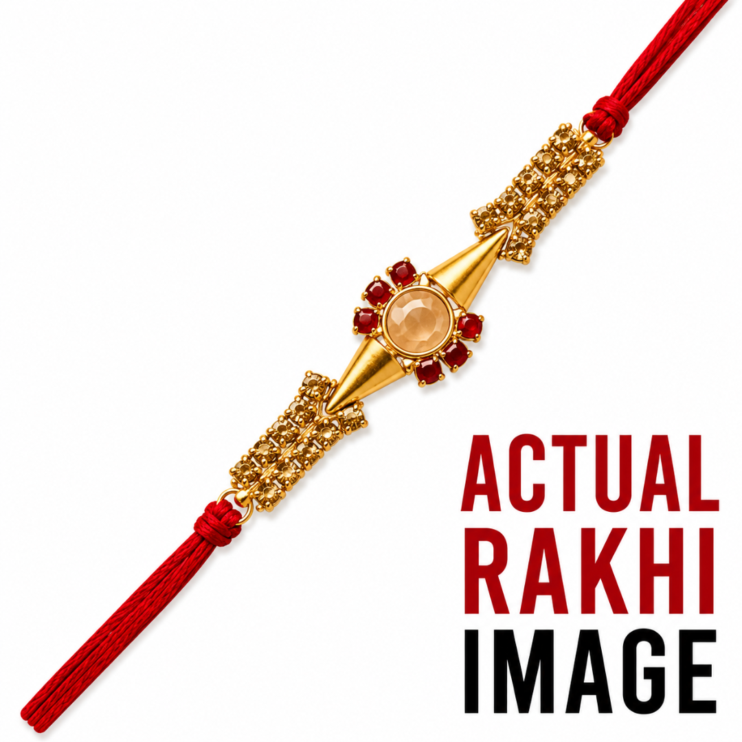 Rudraksha Floral Designer Rakhi