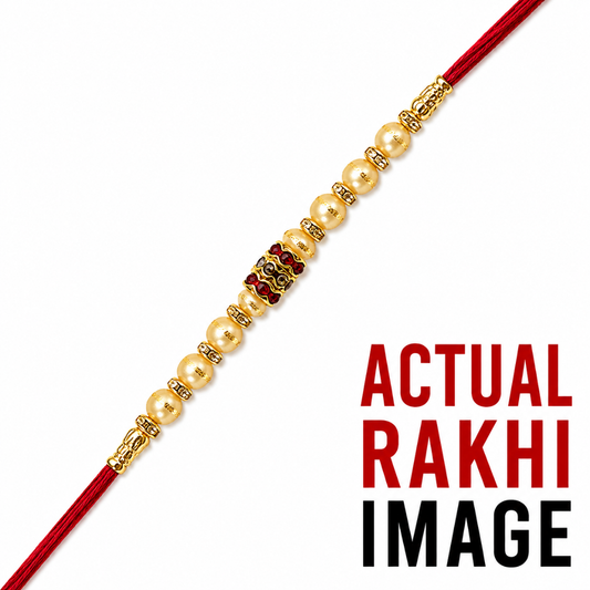 Golden Pearl Premium Rakhi