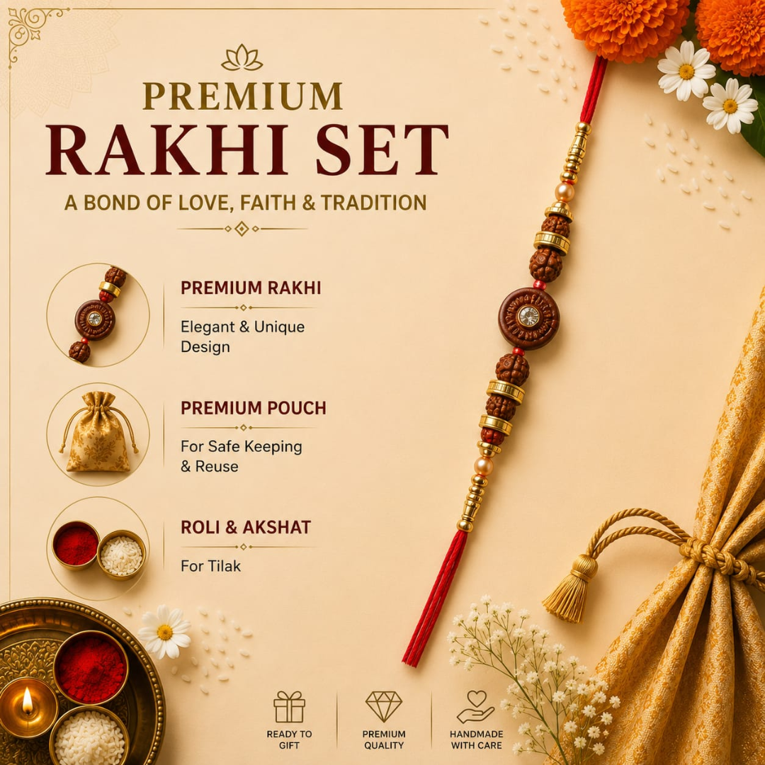 Rudraksha Heritage Designer Rakhi