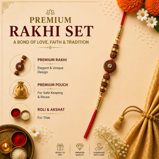 Rudraksha Heritage Designer Rakhi